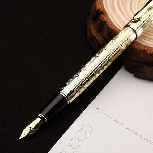 Luxury fountain pen gold clip silver clip optional