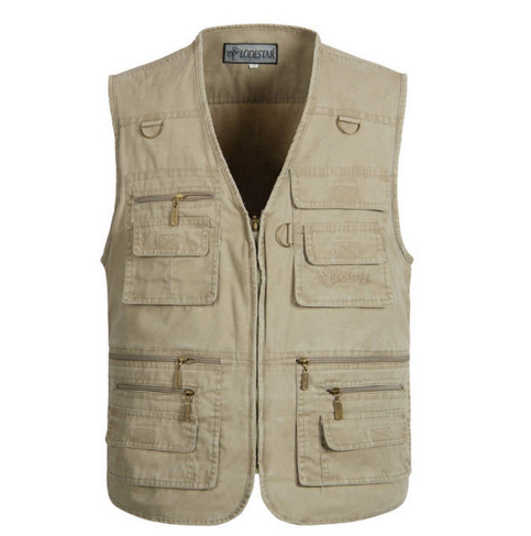 Multi Pocket Photographers Sleeveless Jacket